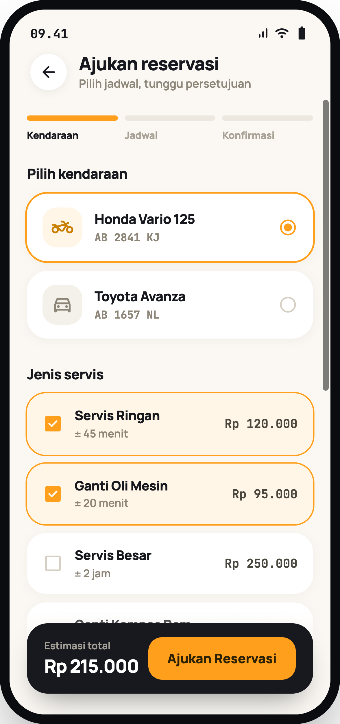 Ajukan Reservasi