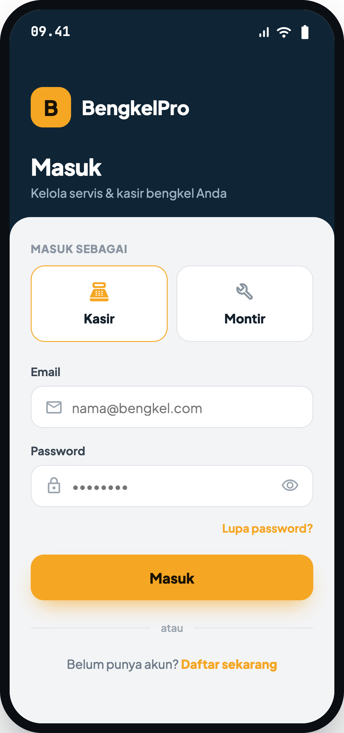 Login Kasir