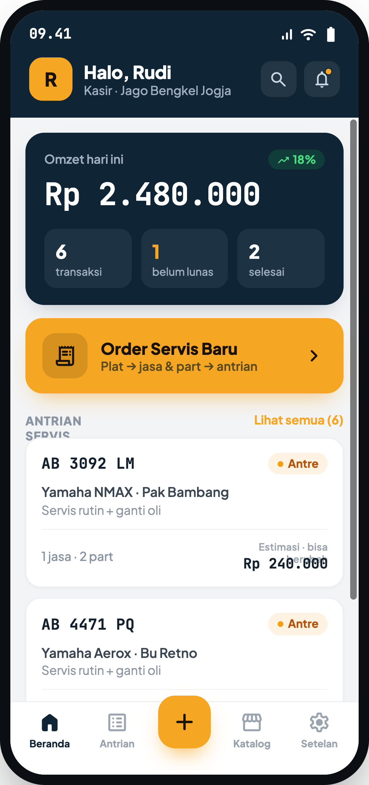 BengkelPro Kasir App