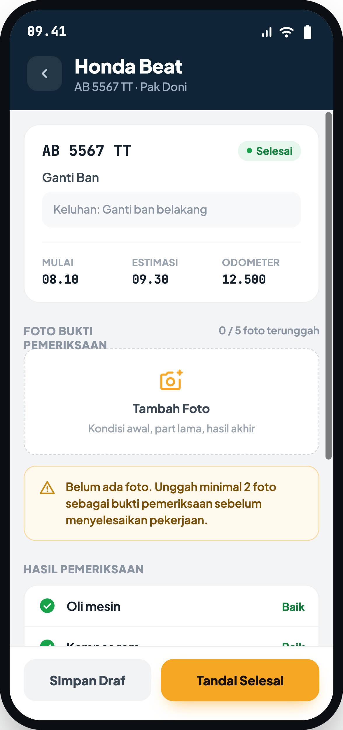 Hasil Pemeriksaan
