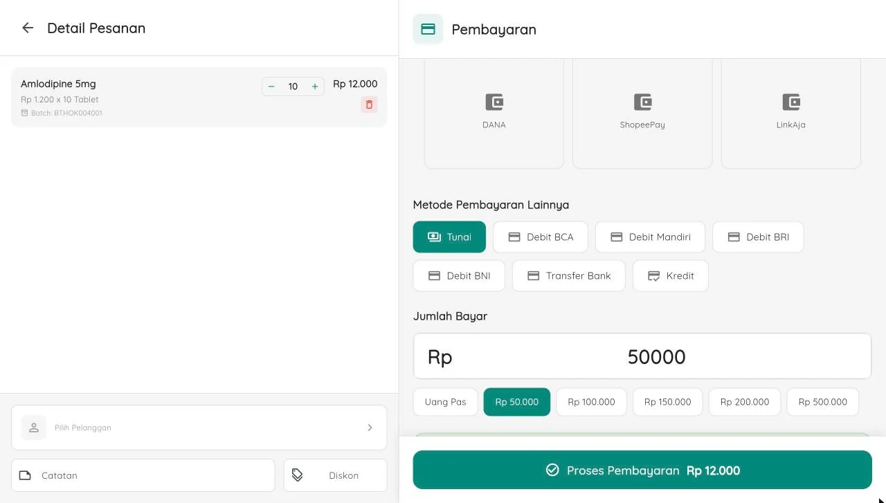 Apotek POS — bayar, aplikasi HP