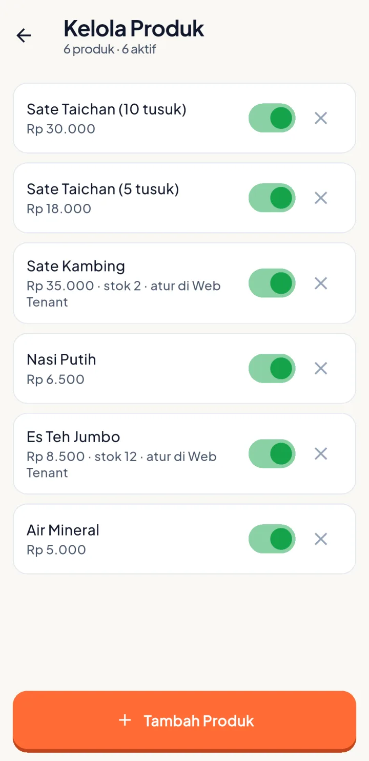 BazarPay — pos kelola produk