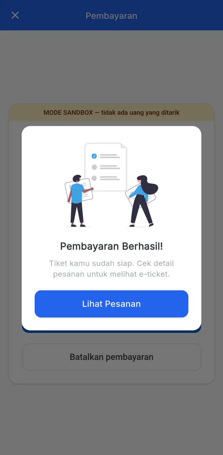 JagoEvent — bayar berhasil, aplikasi HP