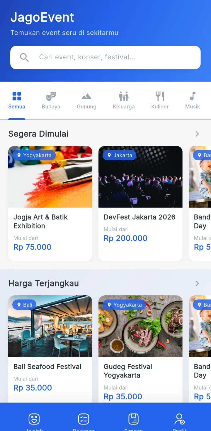 Aplikasi HP JagoEvent