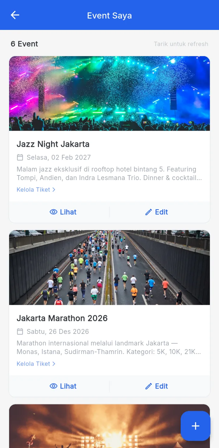 JagoEvent — partner event, aplikasi HP