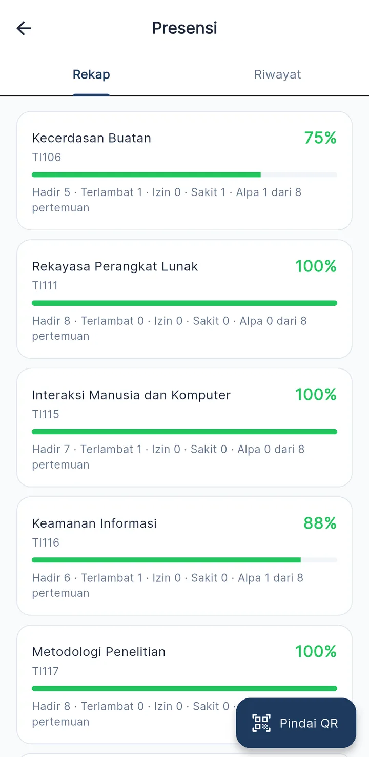 JagoSIAKAD — rekap presensi mahasiswa, aplikasi HP
