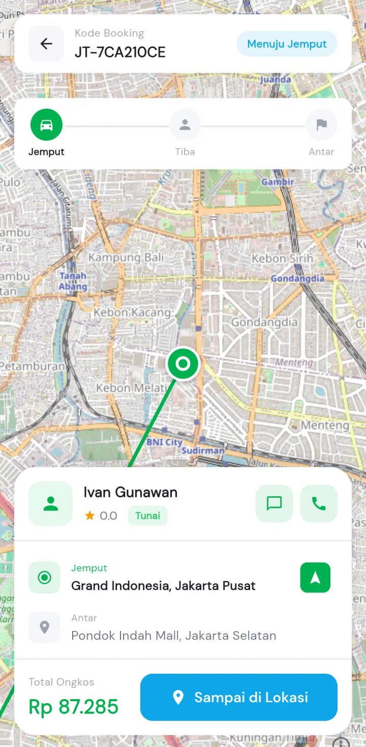 JagoTaxi — driver perjalanan, aplikasi HP