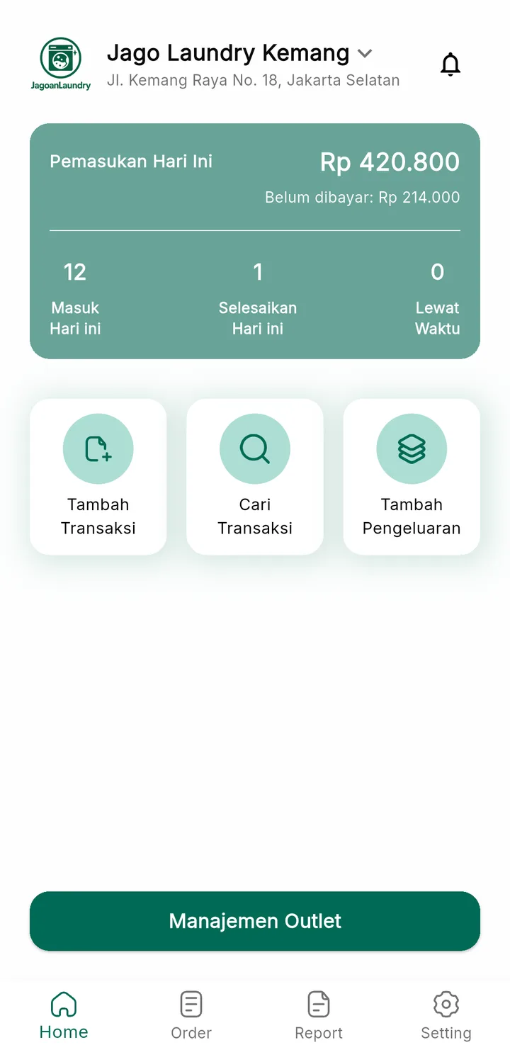 Aplikasi HP LaundryPro