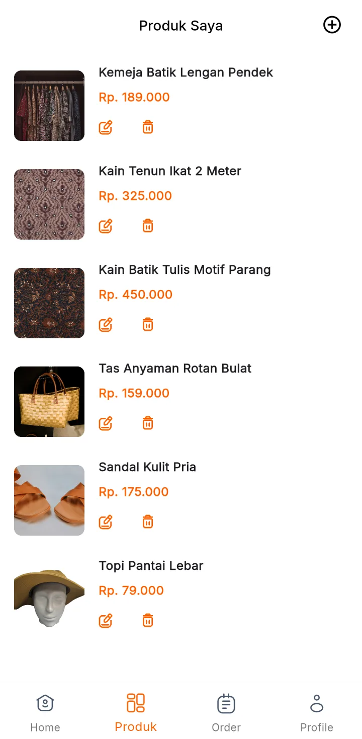 Tampilan Marketplace Multi-Toko: Angka toko dari transaksi sebenarnya.