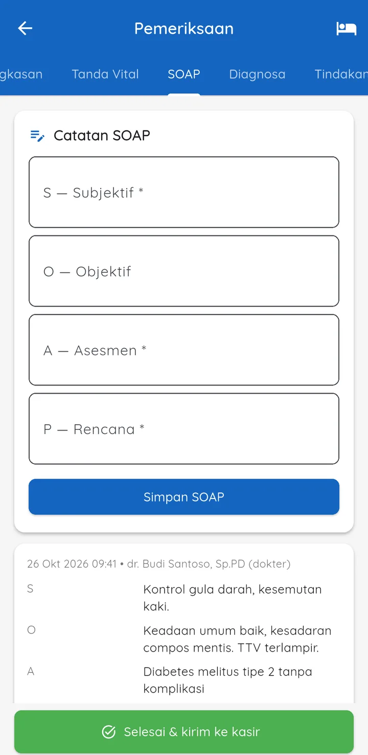 MediPro Rumah Sakit — soap, aplikasi HP