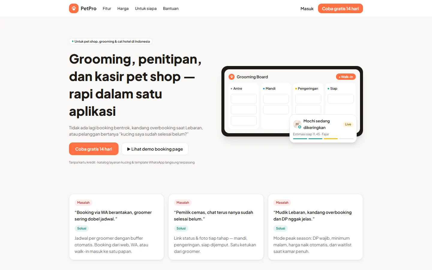 PetPro — landing, dashboard web