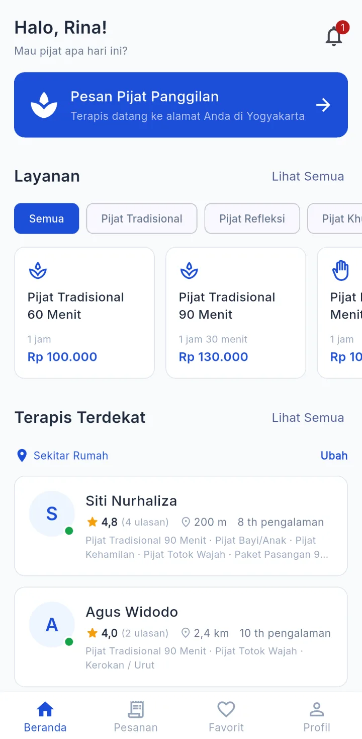 Aplikasi HP PijatKu