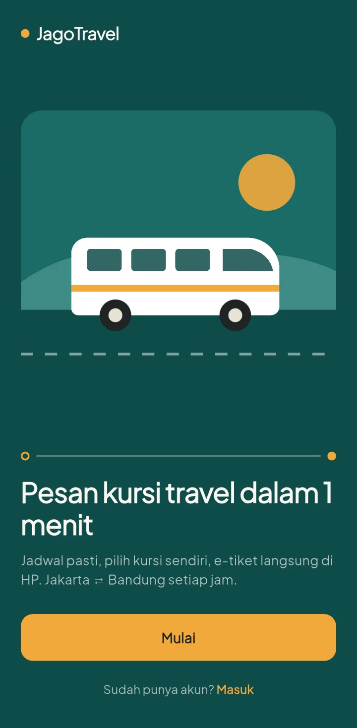 TravelPro — sambutan, aplikasi HP