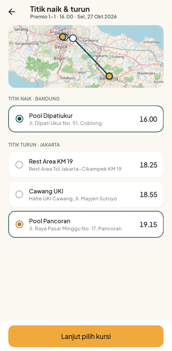 TravelPro — titik, aplikasi HP