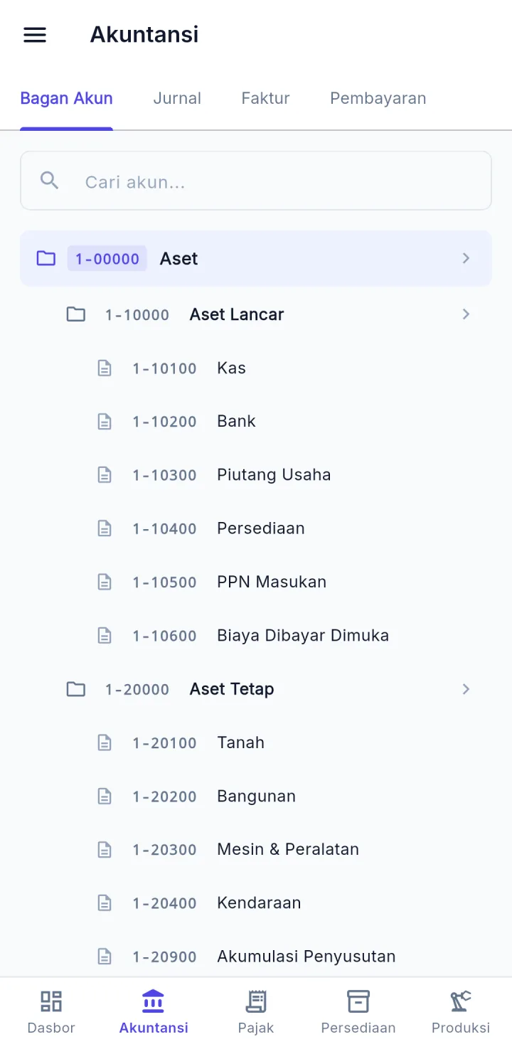 UltimaERP — akuntansi, aplikasi HP