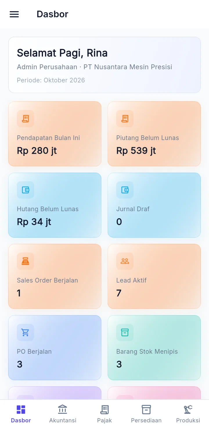 Aplikasi HP UltimaERP