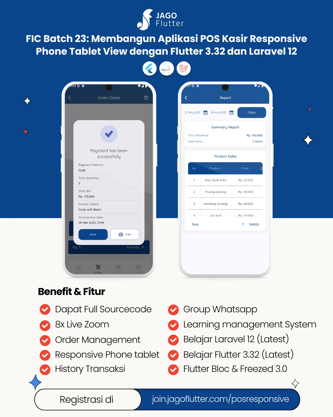 Flutter Tablet View FIC Batch 23: Membuat Aplikasi POS Responsive Phone Tablet View ...