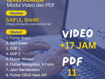 PROMO 109K FIC Batch 4 – Full Flutter Basic – Level Pemula Promo sampai 30 Agustus 2024