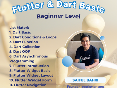 Kelas Gratis Flutter Basic – Gratis sampai 30 April 2024